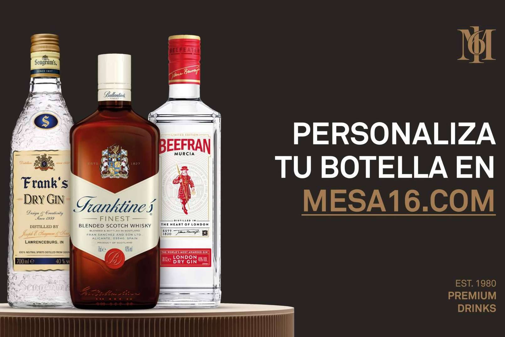 Mesa 16, bebidas personalizadas y exclusivas para regalar estas Navidades pagando con criptomonedas