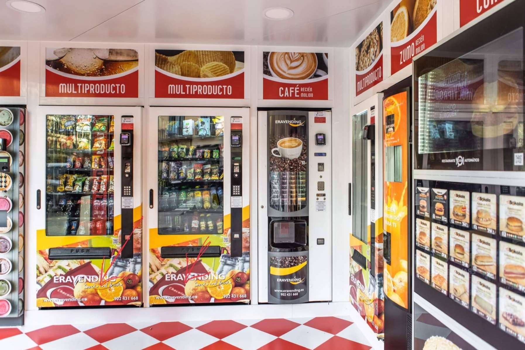 Ejemplo perfecto de los nuevos negocios del siglo XXI con Eravending, la franquicia Abierto 25 horas de máquinas vending