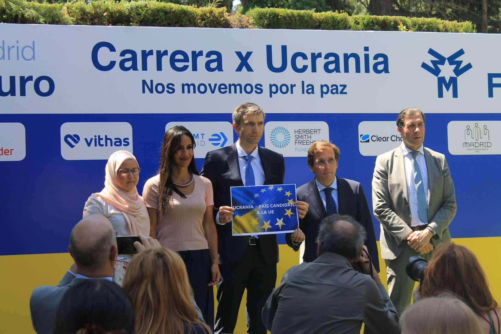 ‘Madrid Futuro x Ucrania’. Las embajadas se suman a la marcha benéﬁca de 5 km por la paz que se celebrará el 28 de mayo