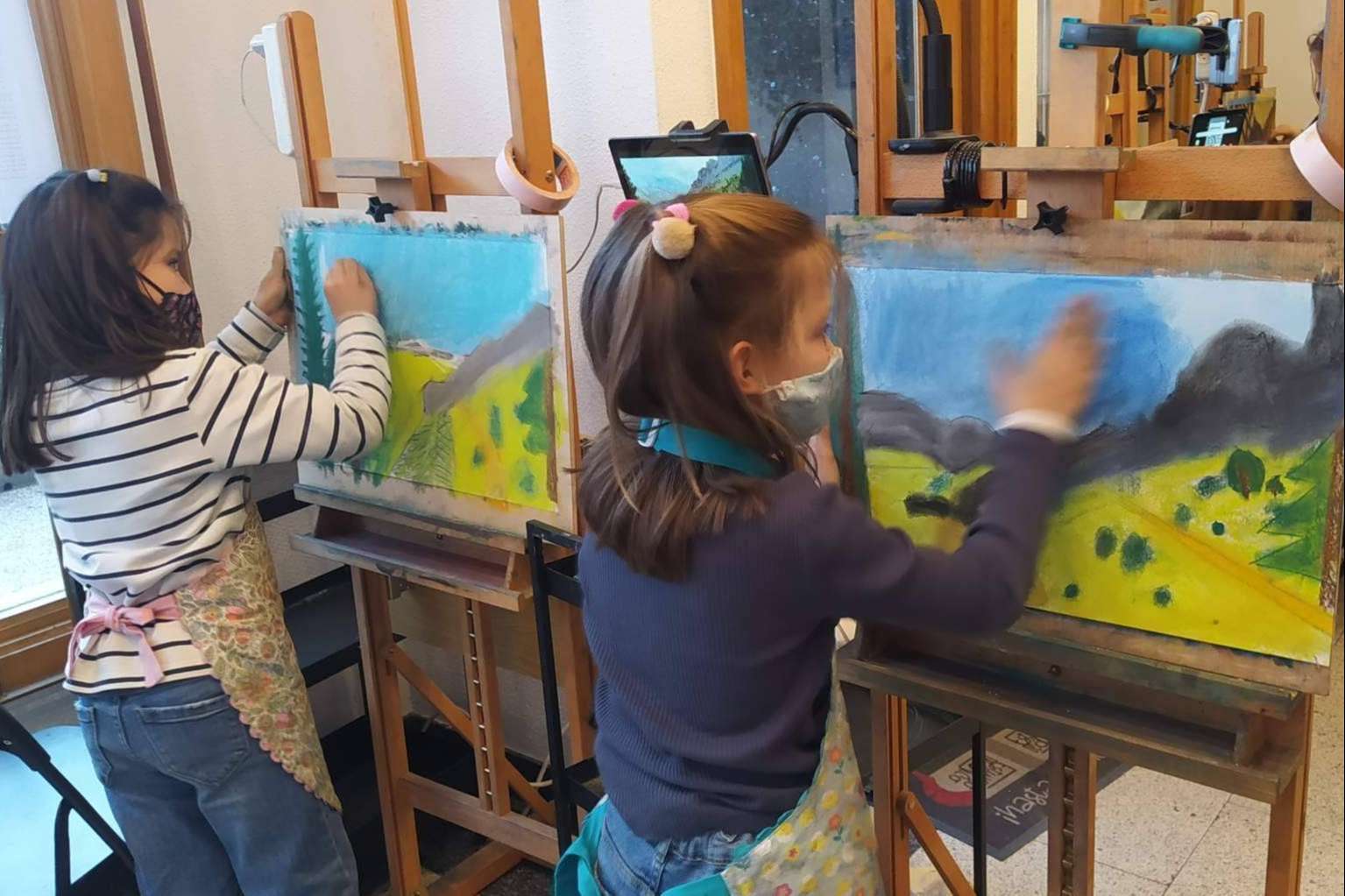 Las clases de pintura y dibujo como extraescolar para niños de Estudio Ilógico
