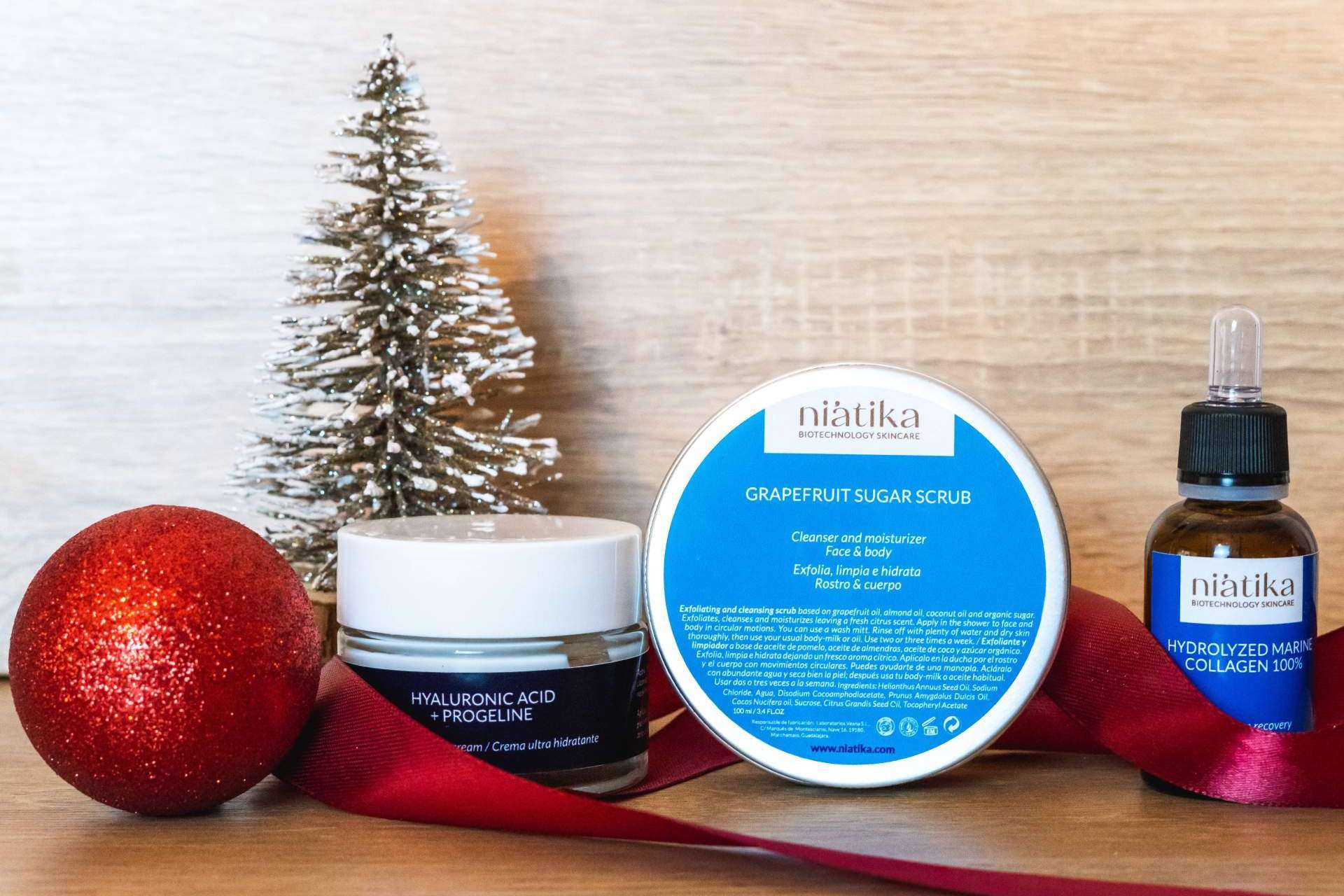Algunos de los mejores pack beauty de cosmética natural para regalar estas navidades, de la mano de Niátika