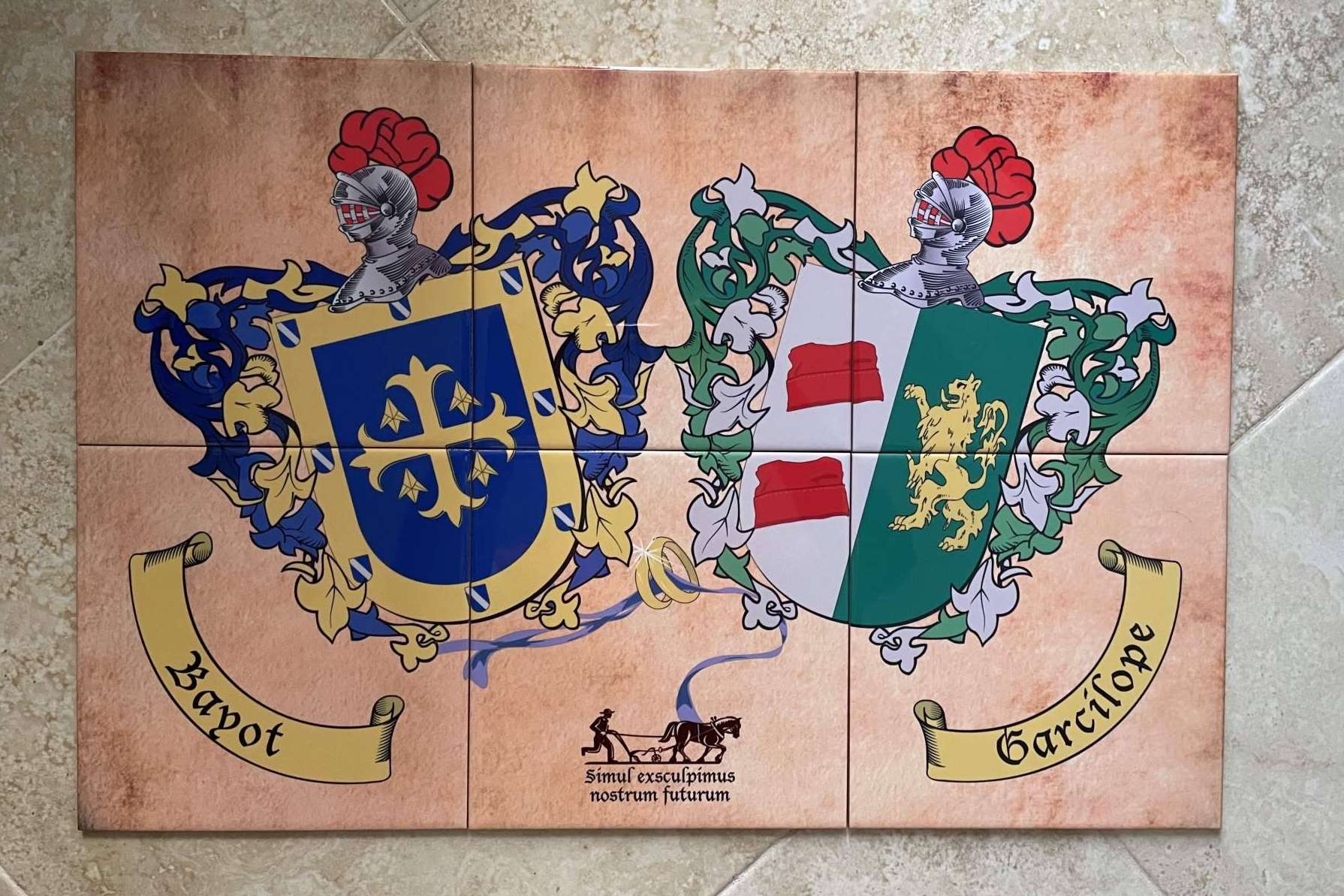 Tienda Heráldica y sus azulejos con escudos heráldicos