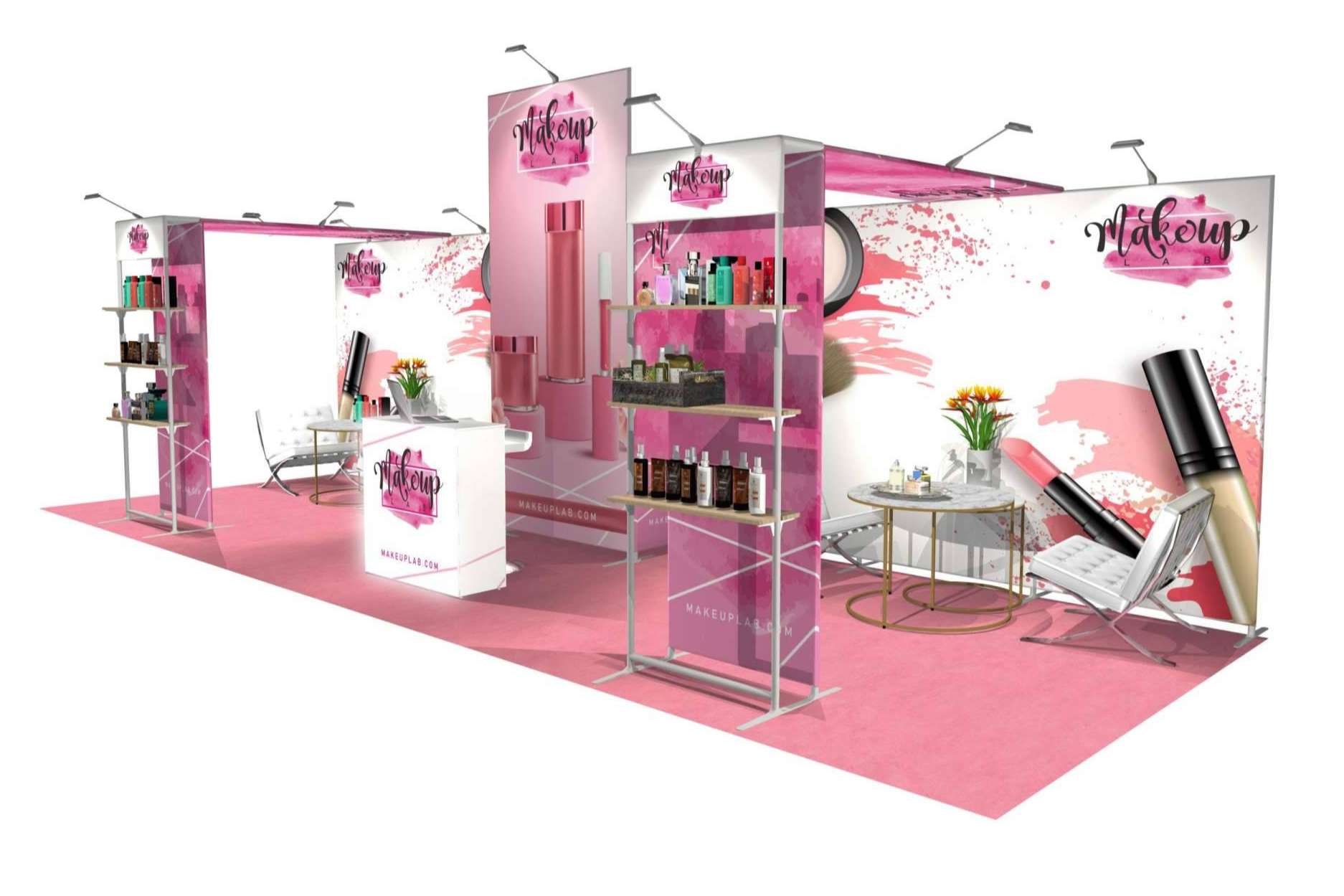 Stands y displays modulares y reutilizables, con Olika