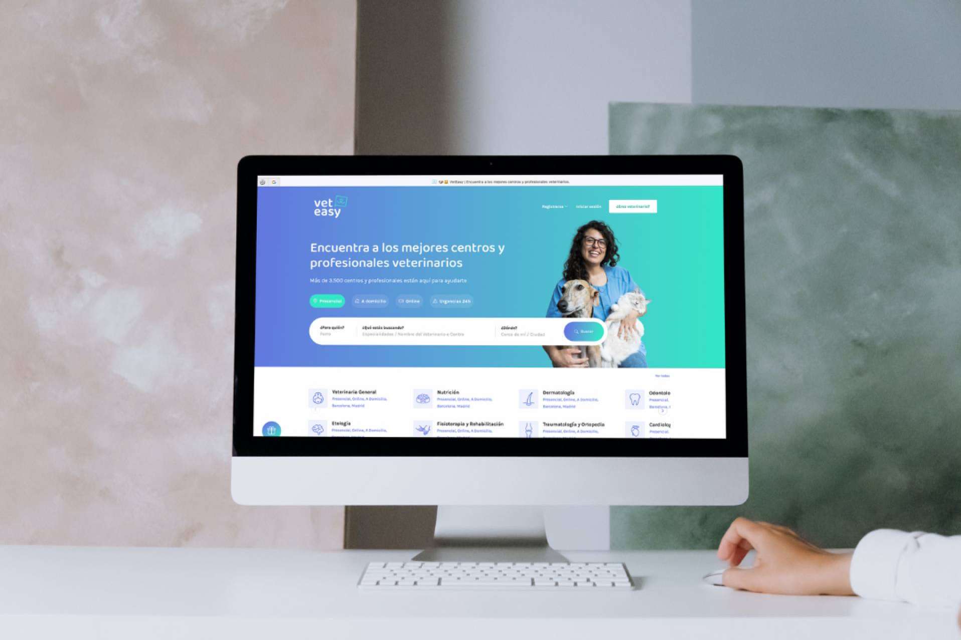 Encontrar veterinarios para reservar cita en tiempo real con VetEasy