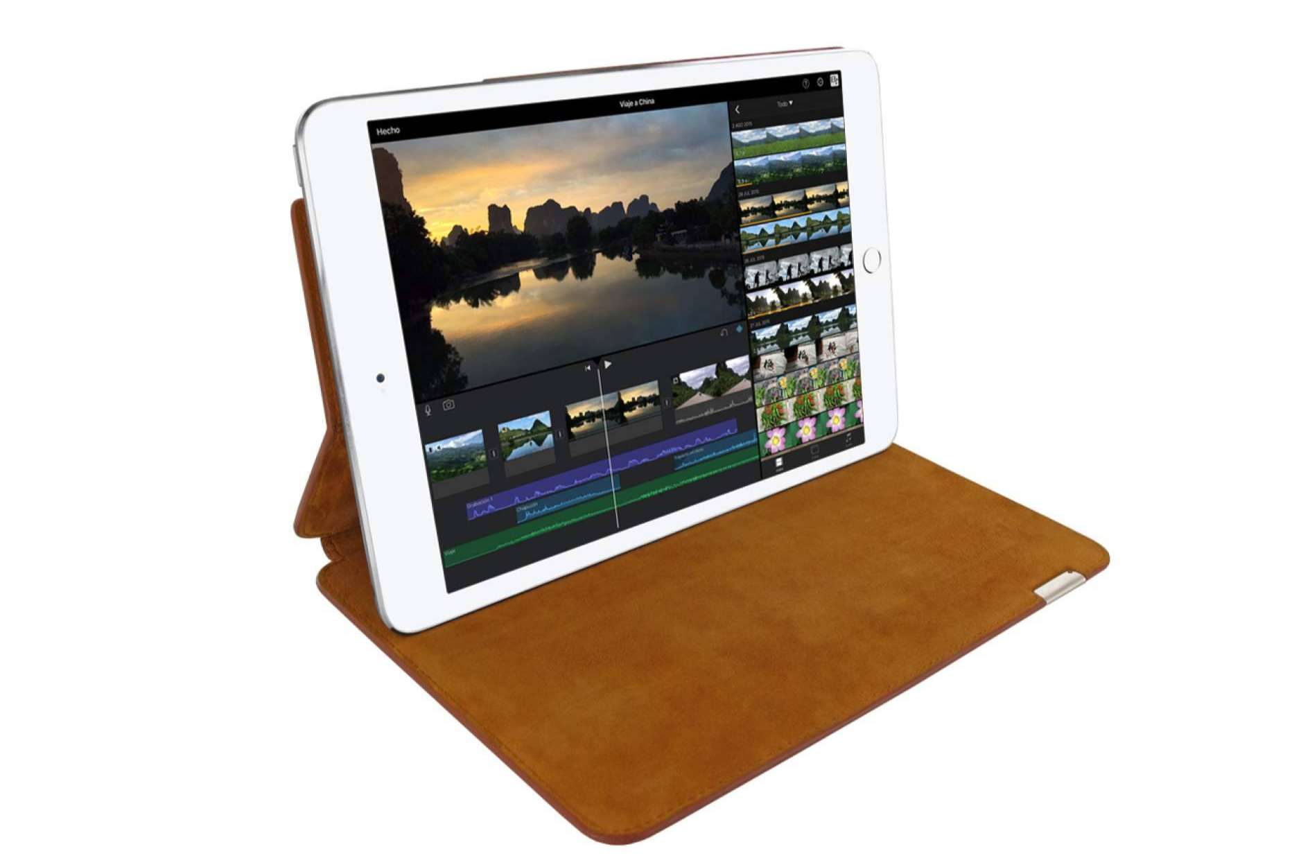 El modelo FramaSlim de Piel Frama permite un ajuste ultrafino y funcional en funda de piel para iPad