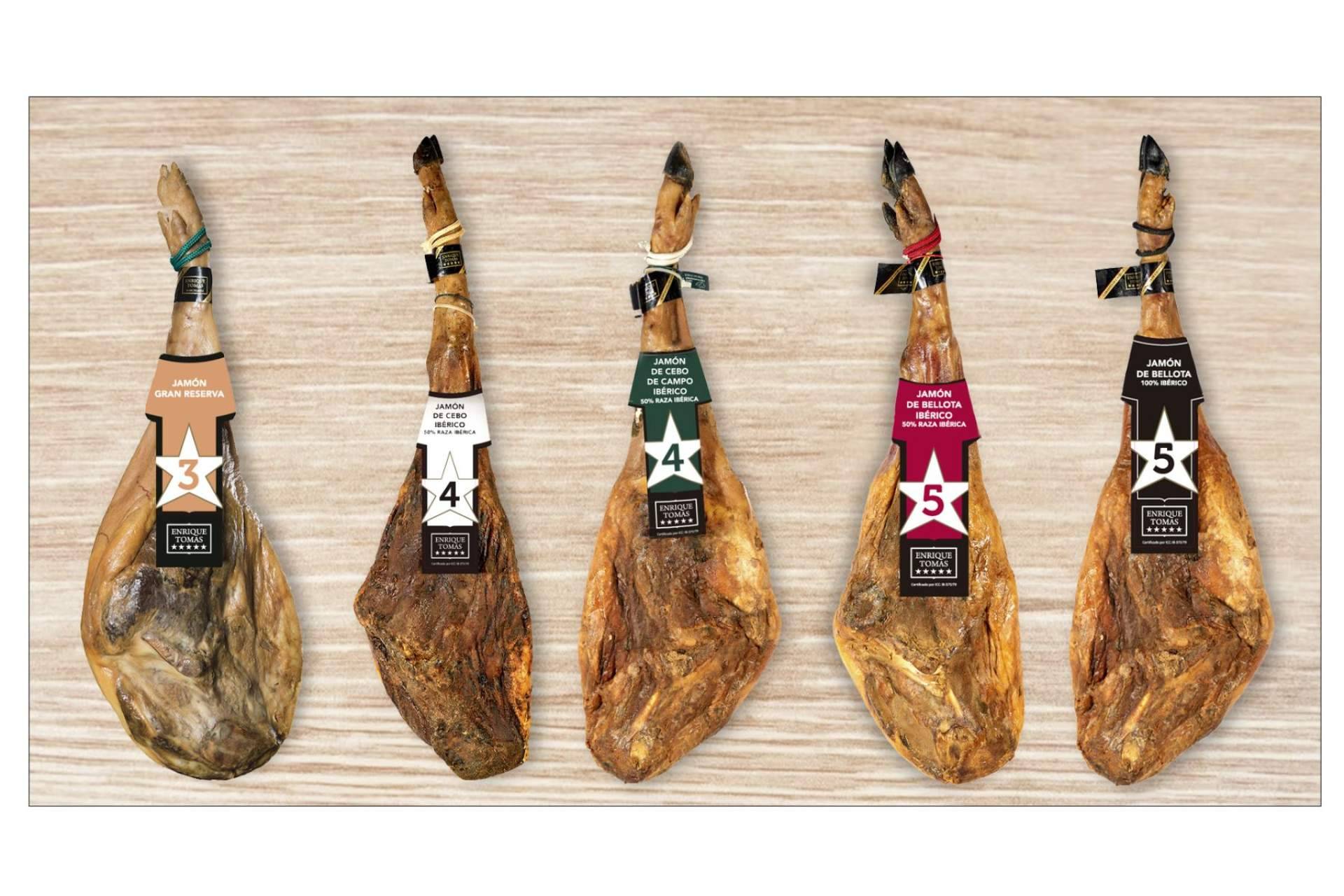 3, 4 o 5 estrellas, un jamón Enrique Tomás para toda ocasión