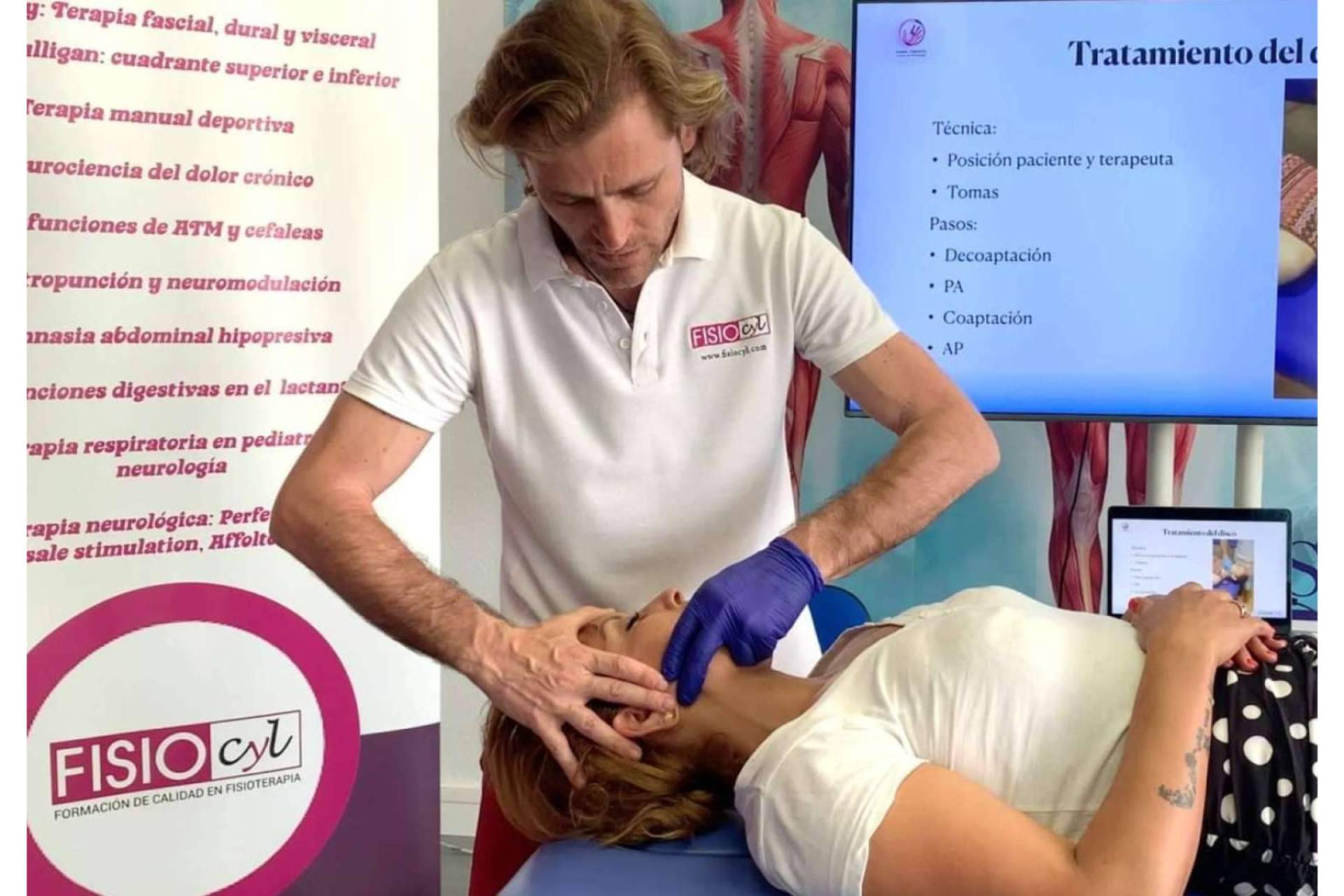 Fisiocyl posee un amplio catálogo de cursos donde se incluye su Curso de Fisioterapia Temporomandibular ATM Y Dolor de Cabeza