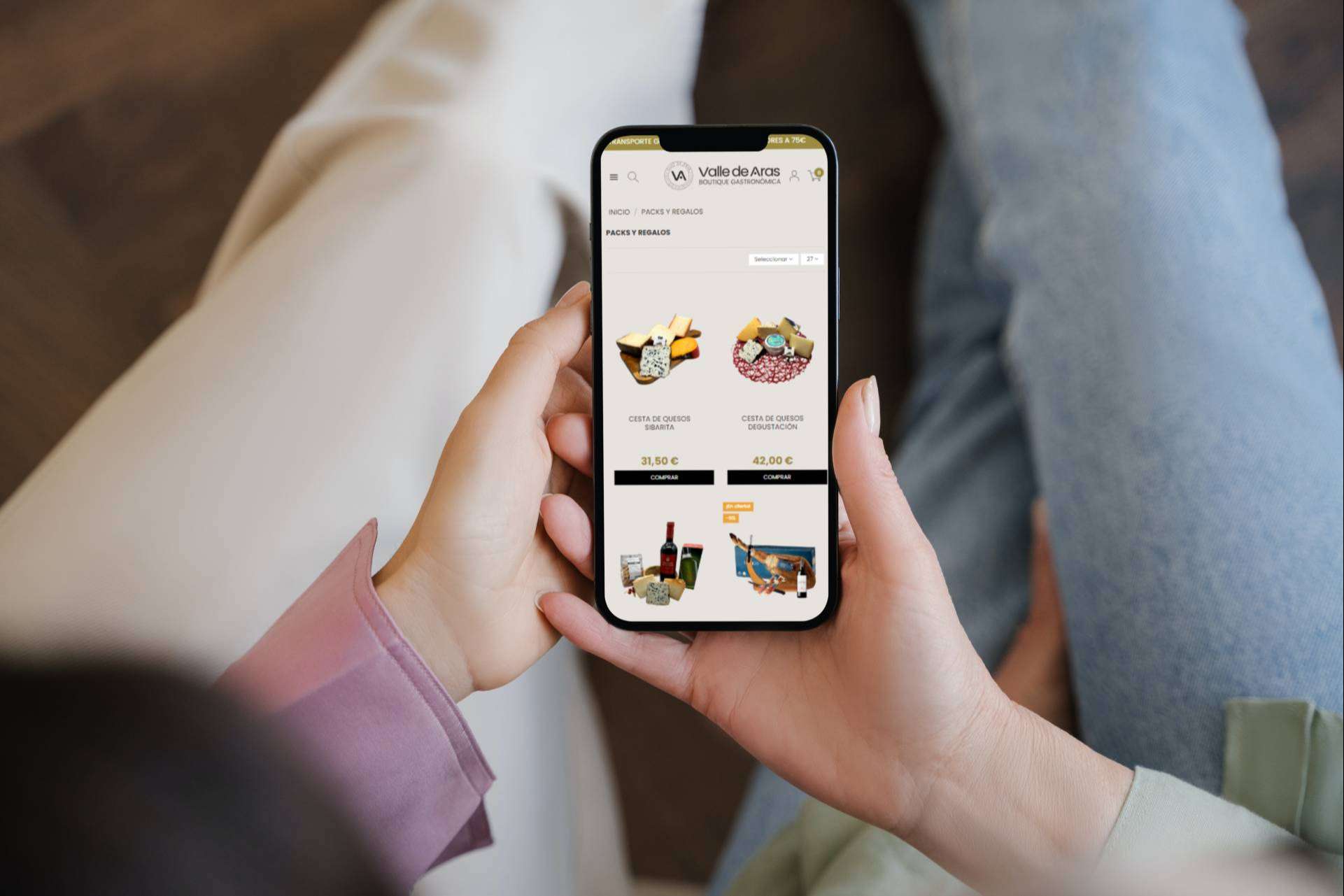 La tienda online gourmet Valle de Aras renueva su imagen
