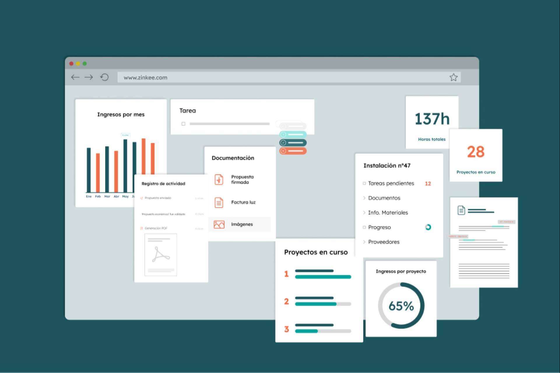 Zinkee es un software de gestión para pequeñas y medianas empresas que facilita la gestión de procesos