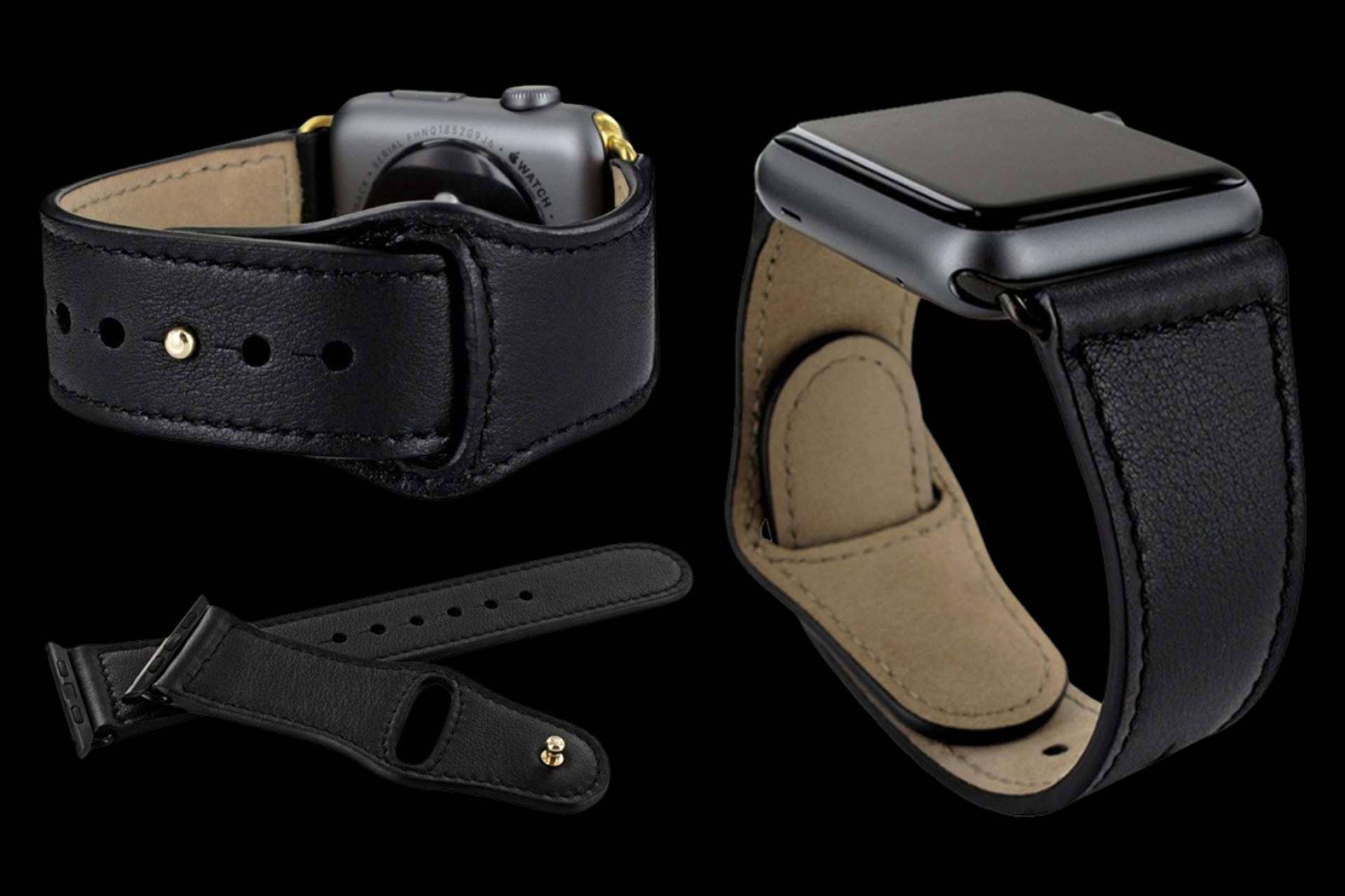 Correa en piel de extremada calidad para los Apple Watch, con Piel Frama