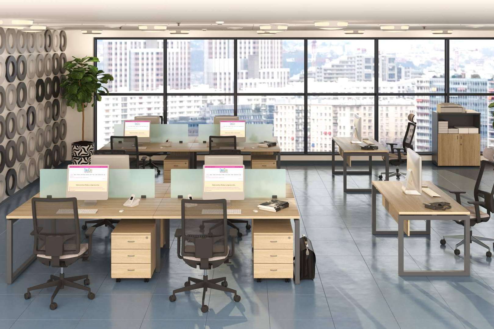 Tipos de mobiliario oficina que ofrece Office Deco