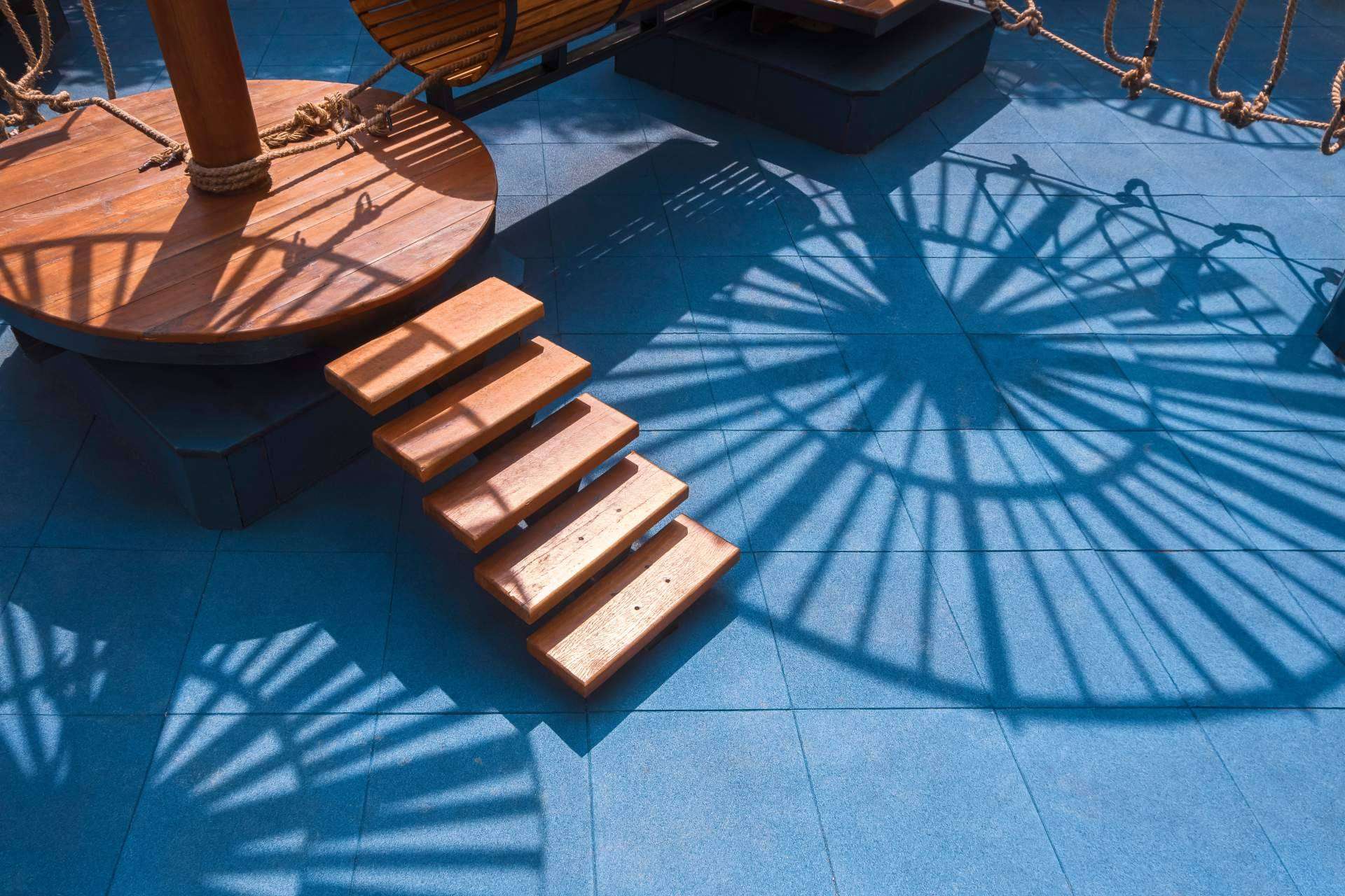 Usos de las losetas de caucho de Cauchos Verdú