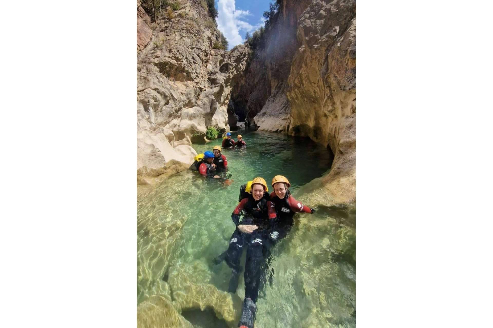 Uno de los mejores entornos para realizar canyoning Espagne, barranquismo en Sierra de Guara