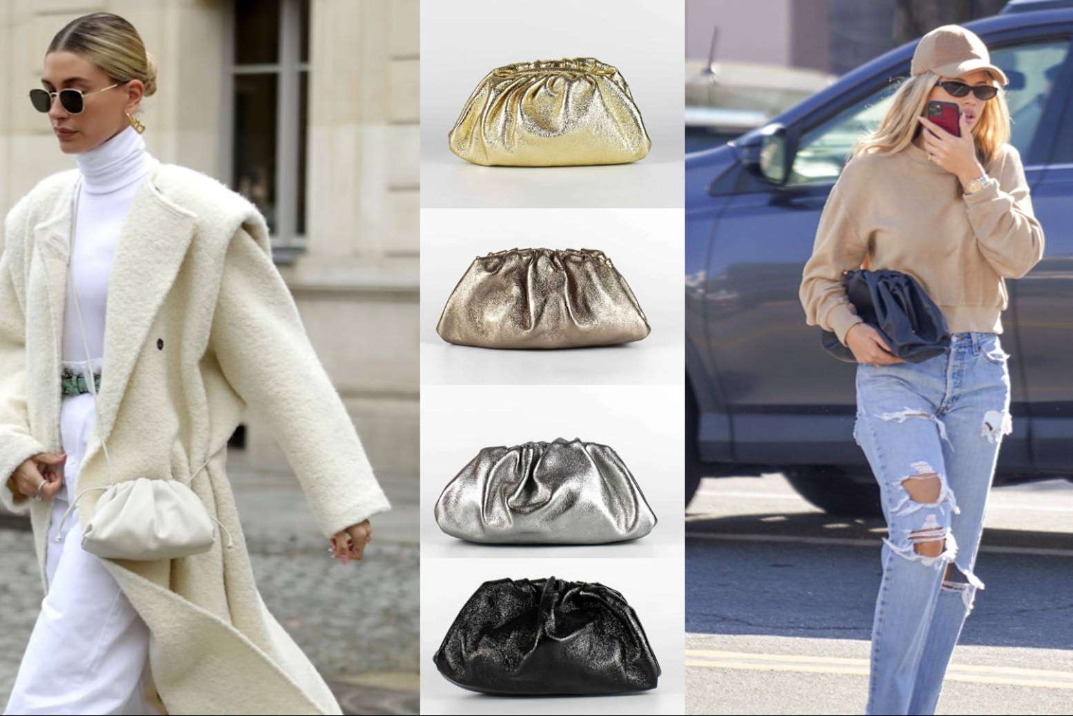 Cómo es el bolso de piel low cost inspirado en el mini pouch de Bottega Veneta que todas las estilistas quieren