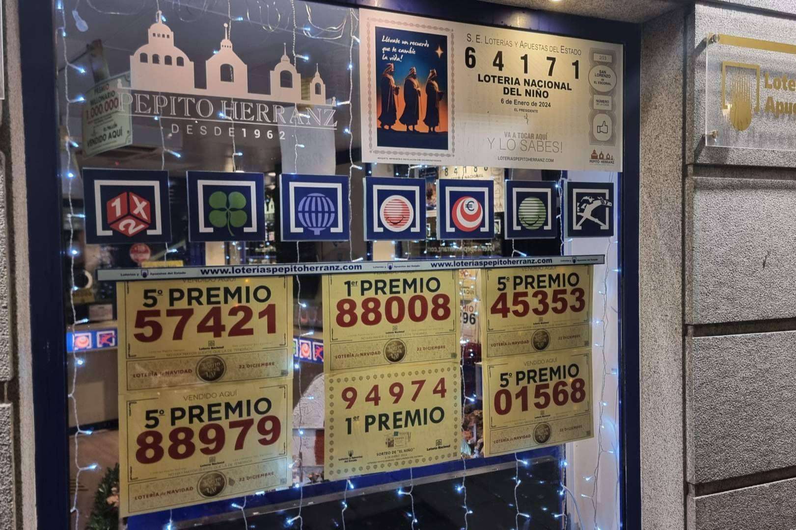 Loterías Pepito Herranz, una administración con un largo historial de éxito en los 'Gordos' del Niño y de Navidad