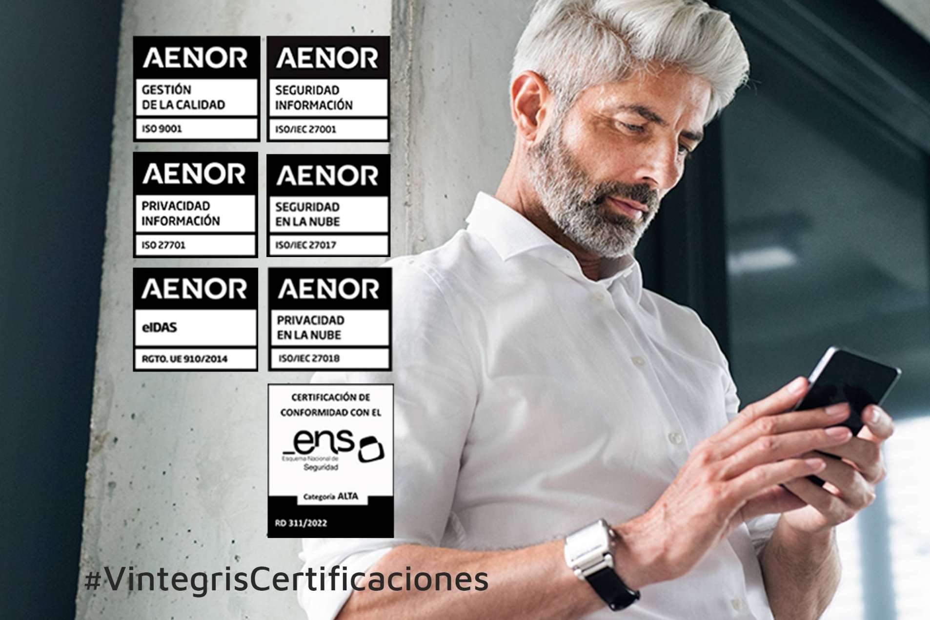 Víntegris, fiel a su compromiso con la calidad, la seguridad y la privacidad, renueva su certificación en la ISO 9001