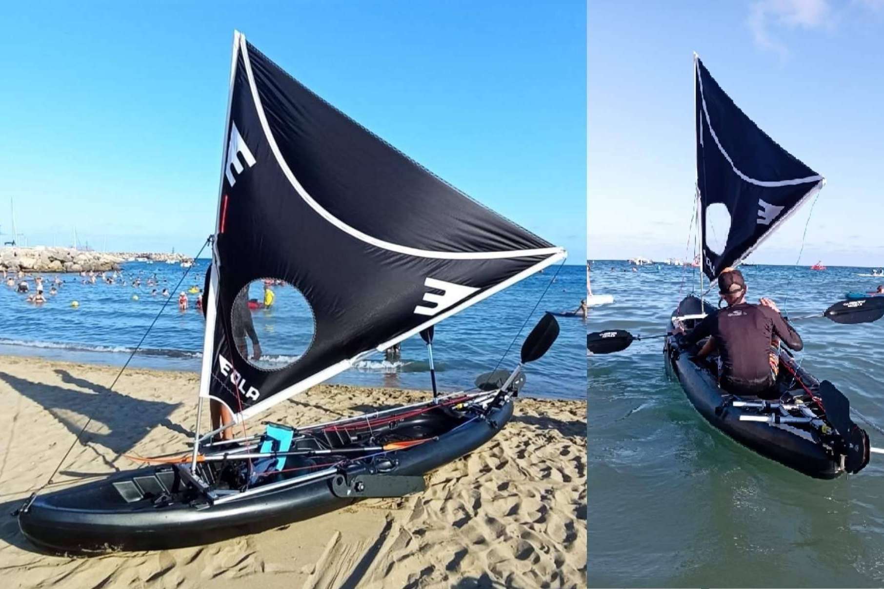 EOLA lanza un nuevo sistema de vela para kayak y paddle surf