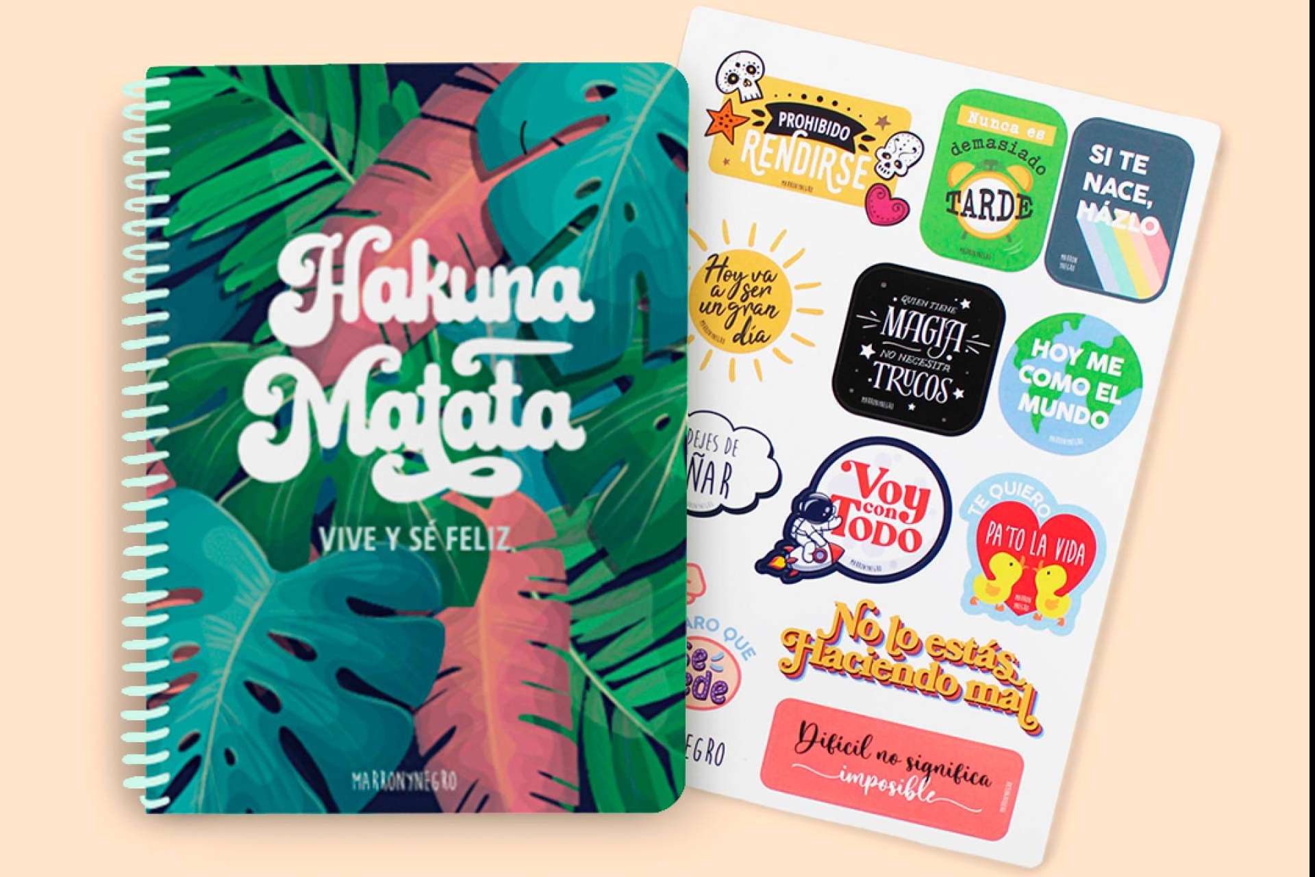 Las libretas con mensajes están en tendencia y Marronynegro acaba de lanzar una nueva colección de ellas