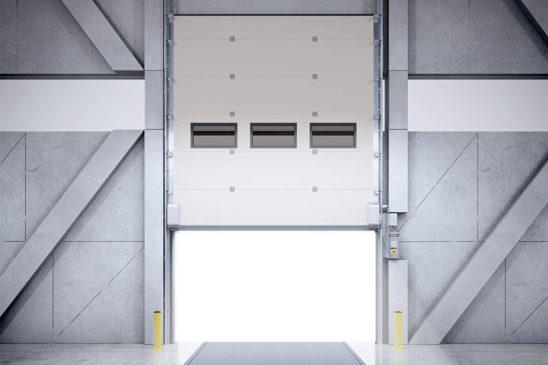 ASSA ABLOY revoluciona la logística con su puerta seccional OH1142P Dual Drive y conectividad inteligente