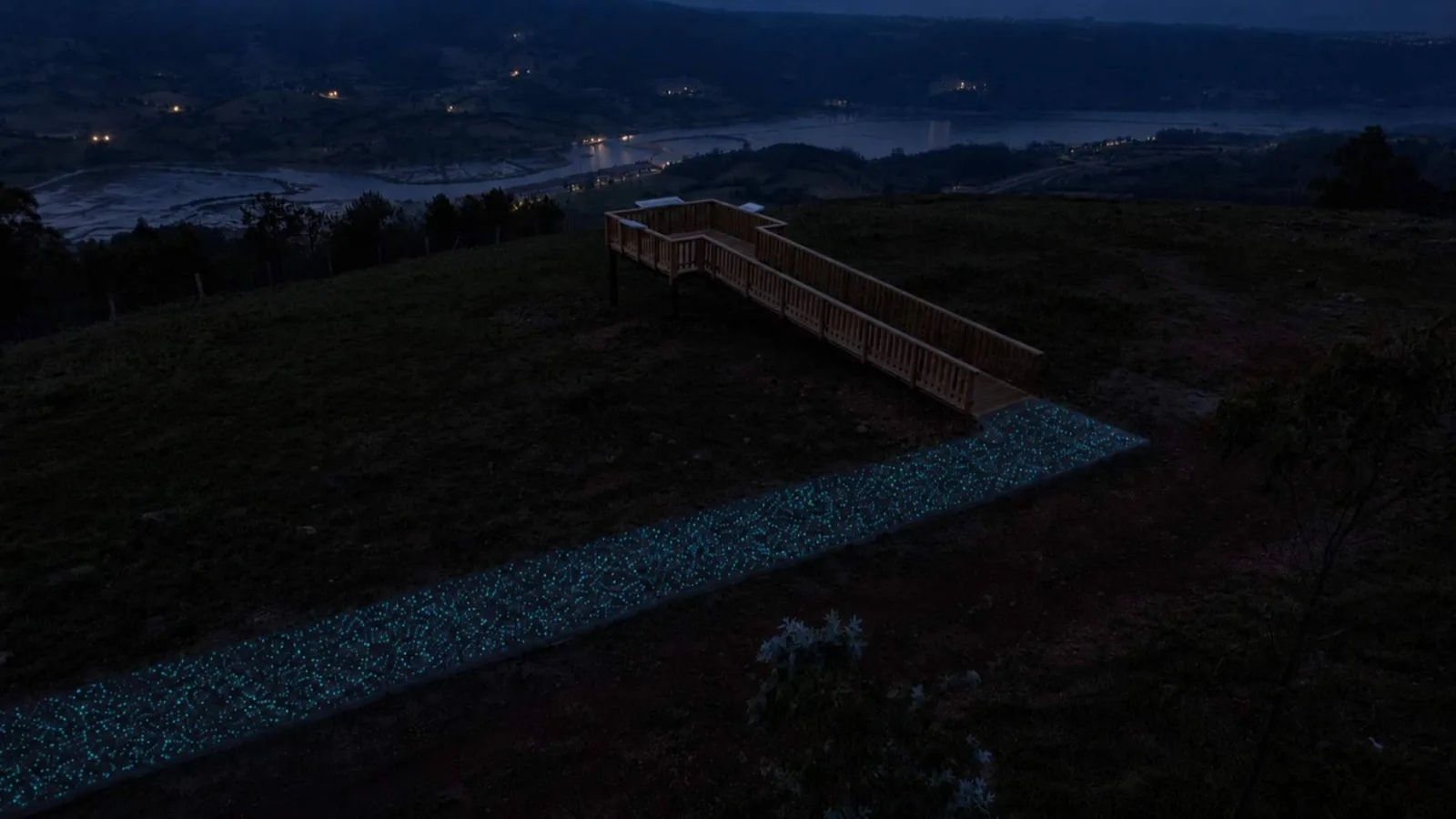 El árido fotoluminiscente Litolux contribuye a una señalización más sostenible en Asturias